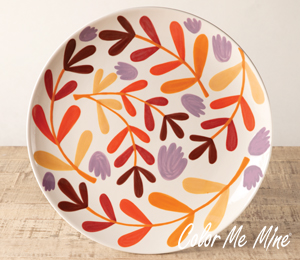 Creekside Fall Floral Charger