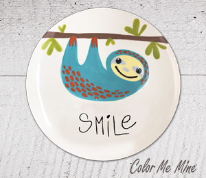 Creekside Sloth Smile Plate