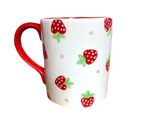 Creekside Strawberry Dot Mug