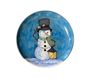 Creekside Rustic Glazed Snowman